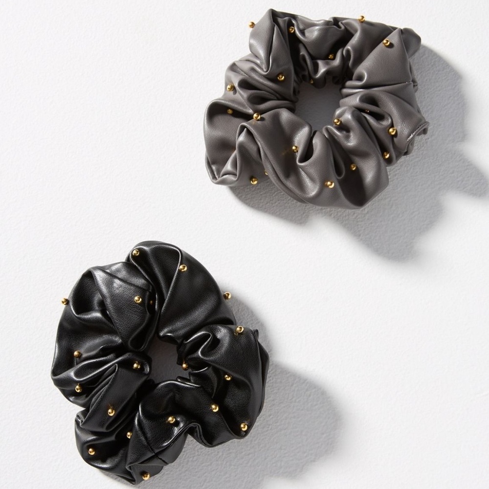 sale | anthropologie | faux leather scrunchies